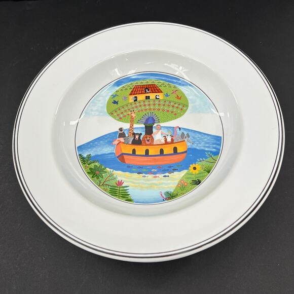 Design Naif by Villeroy & Boch 8” rimmed soup cereal bowls - Lot of 6 - Picture 1 of 6